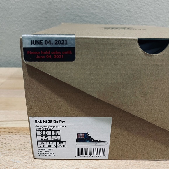 VANS Sk8-HI Spongebob Sandy Liang Patchwork Women's US 9.5 8.5 - Picture 8 of 11